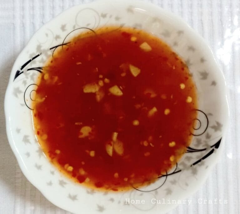Homemade Red Chilli Sauce