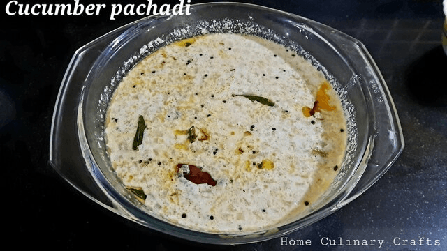 Cucumber Pachadi | Vellarikka Pachadi