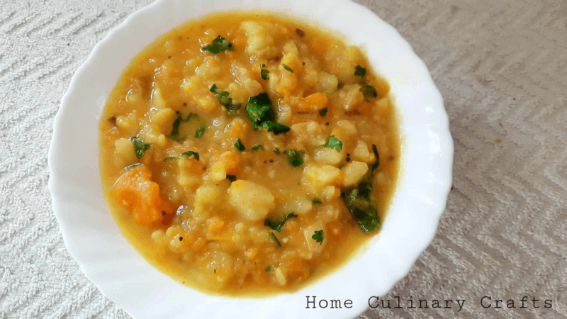 Mashed Potato and Carrot Masala