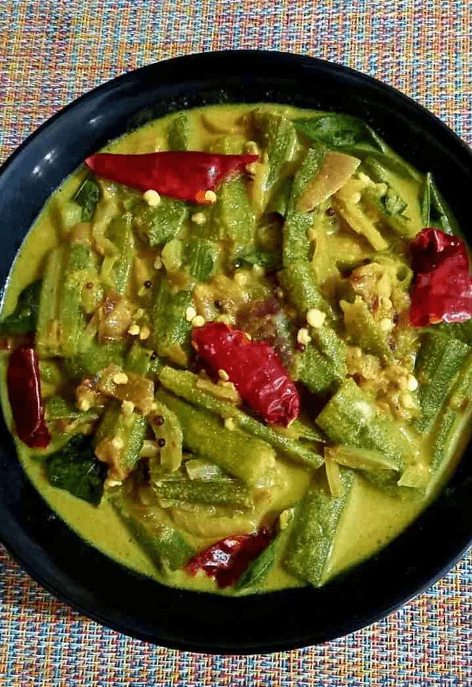 Okra in Creamy Coconut Milk
