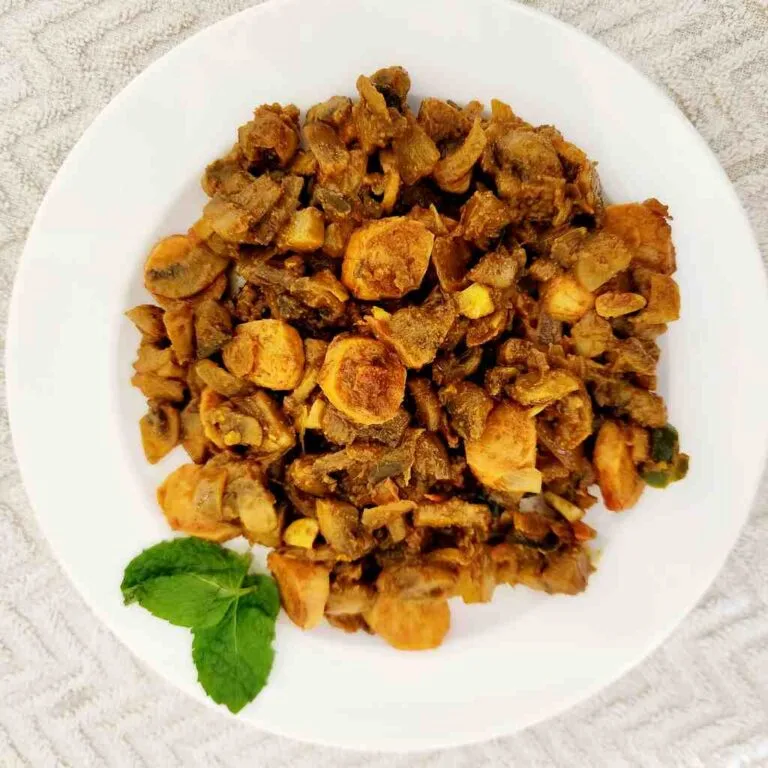 One pot recipe of Mushroom and Sausage