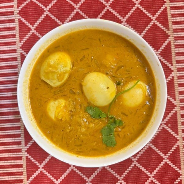 Egg Curry with Coconut Milk