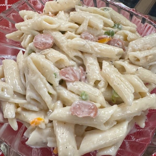 White Sauce Pasta with Sausages